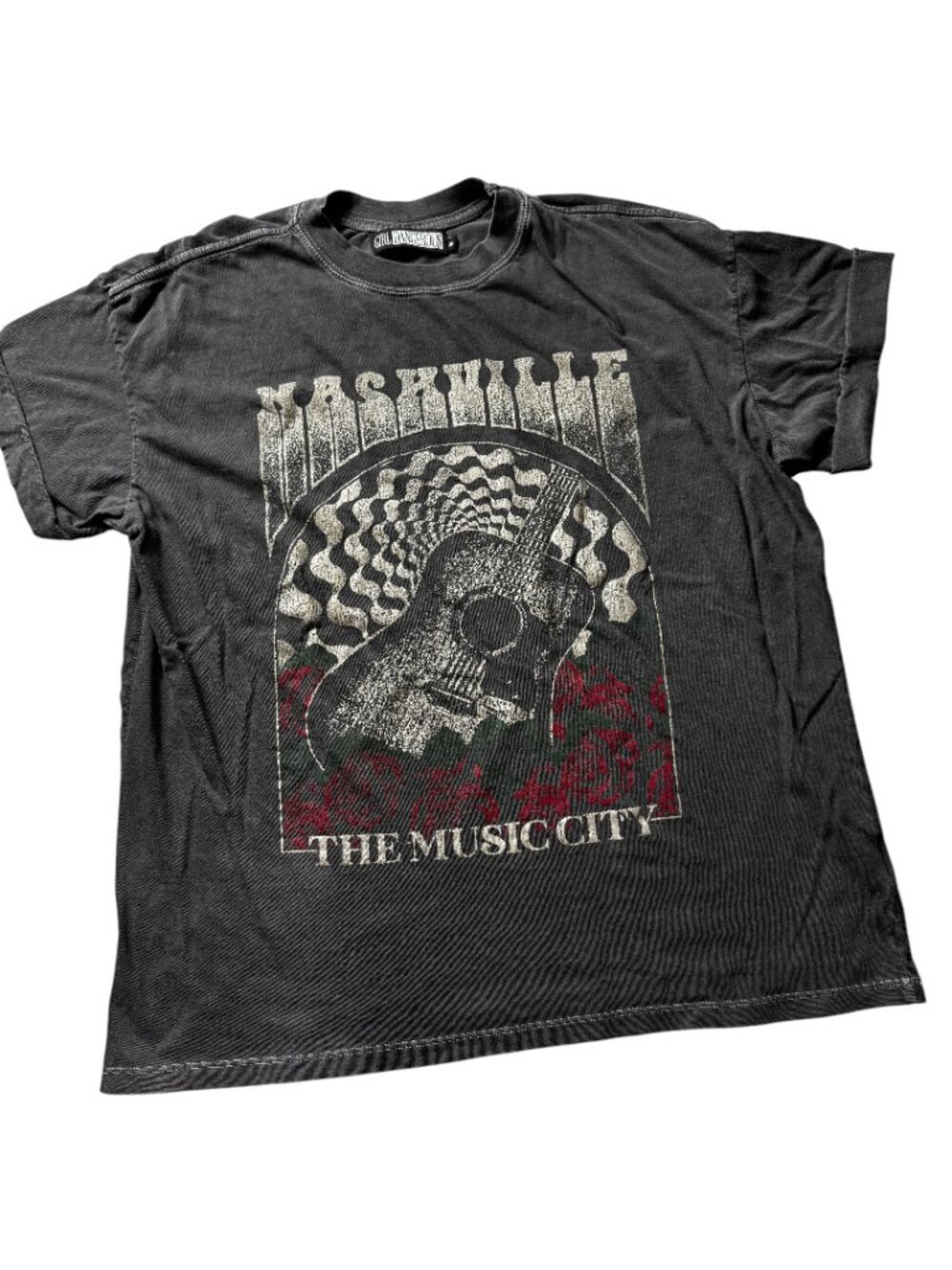 Girl Dangerous Nashville Music City Graphic Tee Size Medium